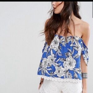 Lovers + Friends Life's A Beach Top in Riviera Flora XS